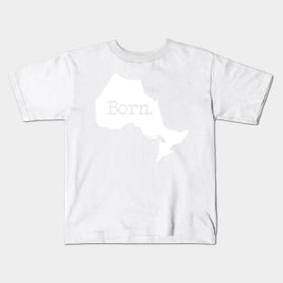 Ontario Born ON Kids T-Shirt